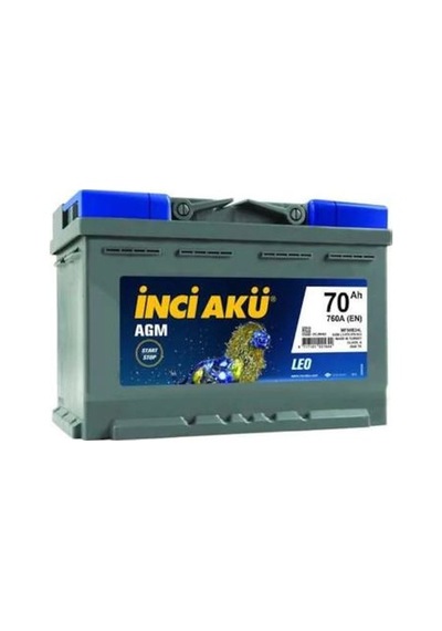 İNCİ AKÜ 70 AH.AGM (START-STOP)
