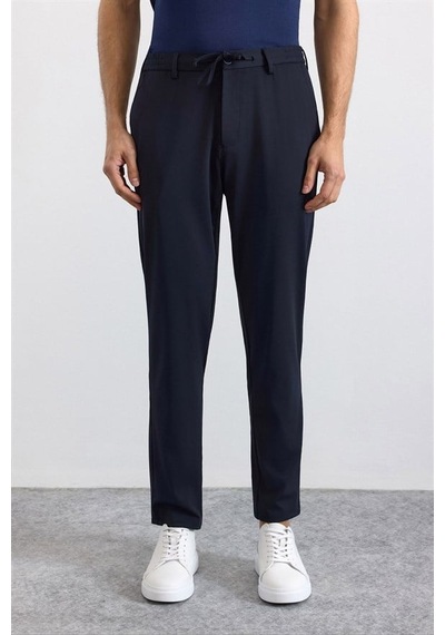 Süvari Lacivert Slim Düz Jogger Pantolon Pn2020500764-m09