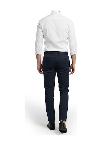 Deepsea Lacivert Esnek Kumaş Slim Fit Beli Lastikli Günlük Spor Pantolon 2601070 Lacivert