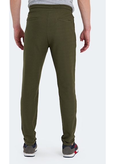 Slazenger PART Erkek Fermuar Cepli Dar Paça Haki Eşofman Altı
