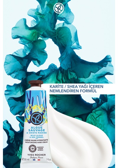 Yves Rocher El Kremi- Nemlendirici Besleyici Serinletici Okyanus Esintisi - Vegan-30ml
