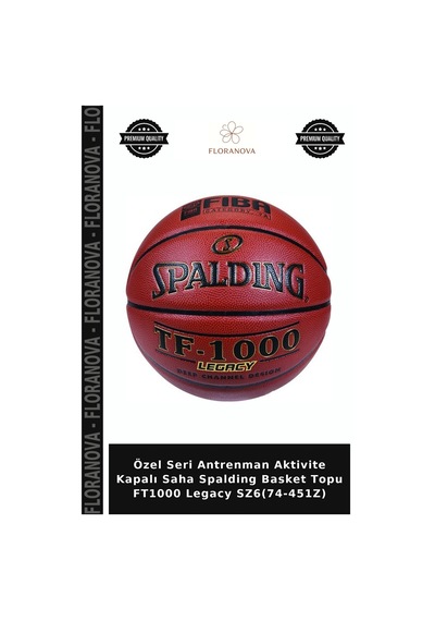 Özel Seri Antrenman Aktivite Kapalı Saha Spalding Basket Topu Ft1000 Legacy Sz6 74-451z