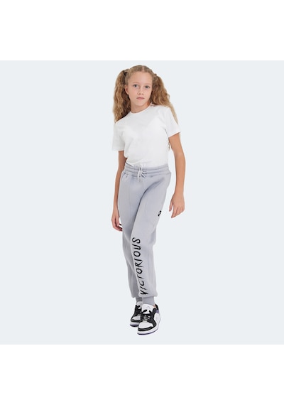 Slazenger LANEY Çocuk Cepli Taş Gri Eşofman Altı