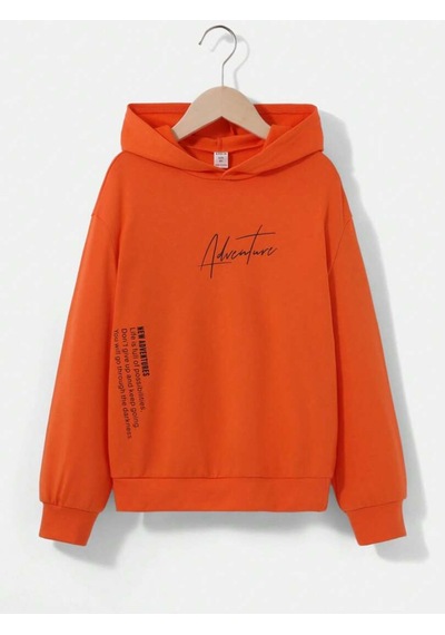 Startmore Turuncu Unisex Kadın/erkek Adventure Renkli Oversize Kapüşonlu
