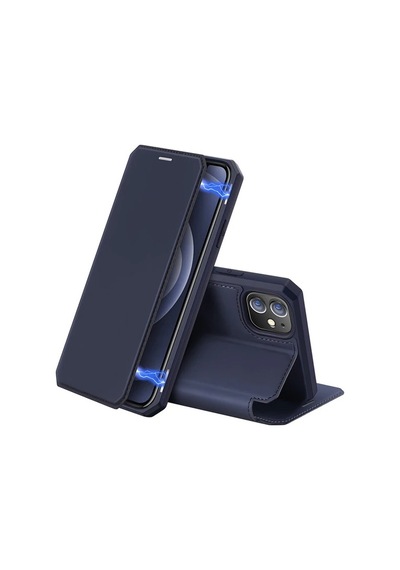 Dux Ducis Apple     Uyumlu iPhone 12 Mini Kılıf Mıkantıslı Kapaklı Flip Cover Kılıf Skin X Series Flip Case- 5775