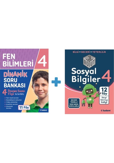 4.Sınıf Fen Bilimleri Dinamik Sb + Sosyal Bilgiler 3 Boyut