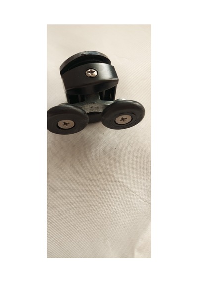 Duşakabin Cam Ray Tekeri Siyah Üst 2 Li Takım