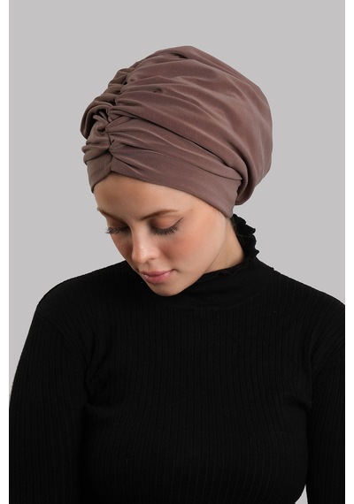 Hürrem Bone Vizon Drapeli Salaş Tesettür Bone Sandy Büzgülü 2315 10