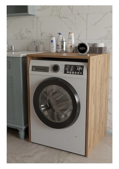 Modern Çamaşır Makinesi Kaplama Dolabı Tezgah Koruyucu Çok Amaçlı Banyo Düzenleyici Atlantik Çam Modern Çamaşır Makinesi Kaplama Dolabı Tezgah Koruyucu Çok Amaçlı Banyo Düzenleyici Atlantik Çam