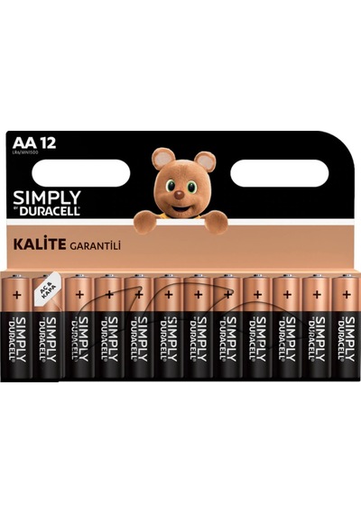 Duracell Simply LR6/MN1500 AA Kalem Pil 12'li