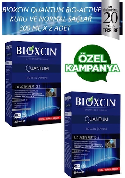 Quantum Bio Activ Şampuan Kuru-normal Saçlar Için 300 Ml X 2 Adet