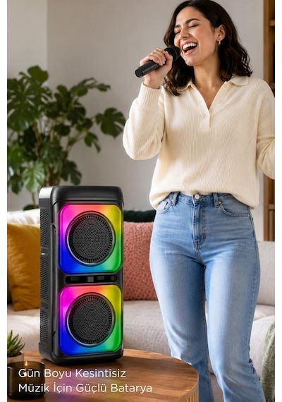 Torima KTS-2362 Bluetooth 5.0 Kablosuz Taşınabilir Mikrofonlu Hoparlör