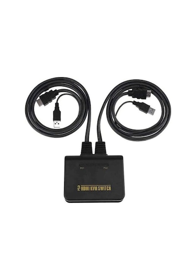 S-Link SL-2702Hkw 2'li HDMI 1.8M Kablolu Otomatik Çoklayıcı