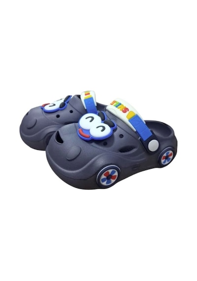 Calx Unisex Araba Figürlü Kaydırmaz Taban Terlik Sandalet Bnt8150 Gri