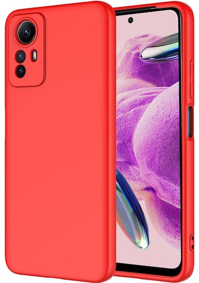 Noktaks - Redmi Note 12s Uyumlu - Kılıf İçi Kadife Koruyucu Mara Lansman Kapak - T29530 - Kırmızı Kırmızı