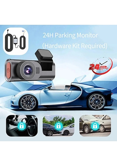 4k Wifi Çift Kameralı Araç Kamerası Gece Görüşlü G-sensörlü Dash Cam 170 Derece 96674930