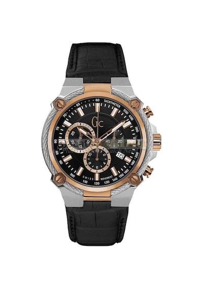 Guess Gc Y24005g2 Uyumlu Siyah Deri Saat Kordonu