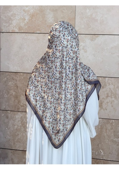 Qalortex Scarf Meyra Desen B.boy Eşarp - Suyeşili Su Yeşili