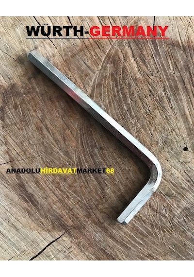 Würth 8Mm Alyan Anahtar Cr Çelik Allen Paslanmaz Germany