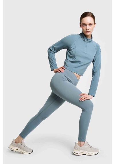 Lescon Kadın Antrenman Yarım Fermuarlı Sweatshirt 26b-2059 Yeşil