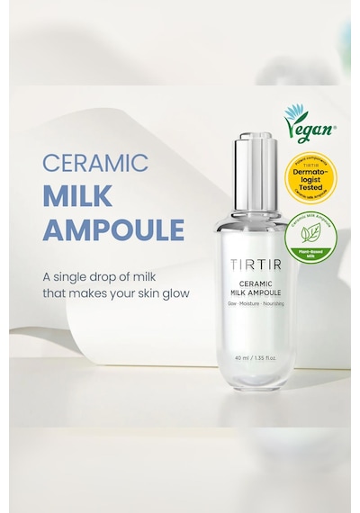 Tırtır Ceramic Milk Ampoule Yoğun Nemlendirici Yüz Serumu Seti 2x40ml