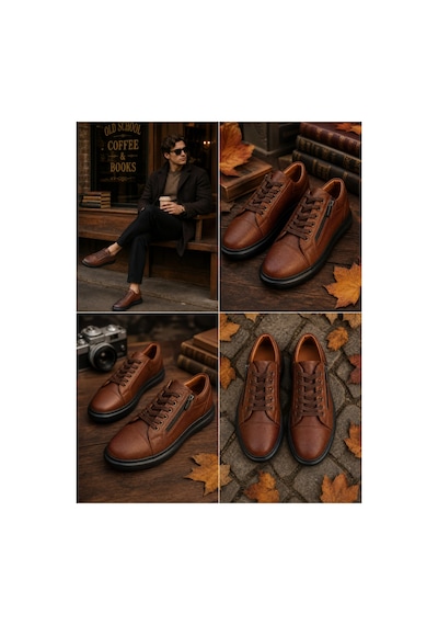 Genel Markalar Erkek Fermuarlı Casual Sneaker Suni Deri Günlük Spor Ayakkabı Old School Tasarım Siyah / Taba 40-44 Taba Genel Markalar Erkek Fermuarlı Casual Sneaker Suni Deri Günlük Spor Ayakkabı Old School Tasarım Siyah / Taba 40-44 Taba