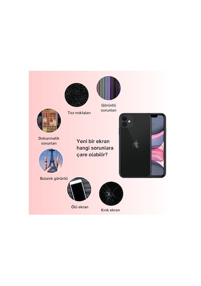 Teknik Evim Evo Apple Uyumlu iPhone 11 Lcd Ekran Dokunmatik
