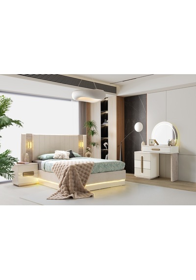 Zen Mdf Bazalı Yatak Odası Takımı