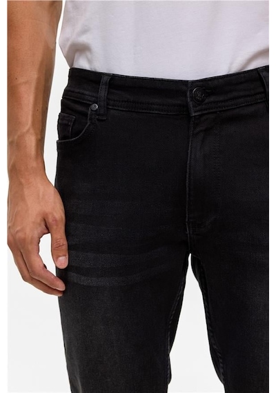 Süvari Siyah Slim Denim Pantolon Siyah