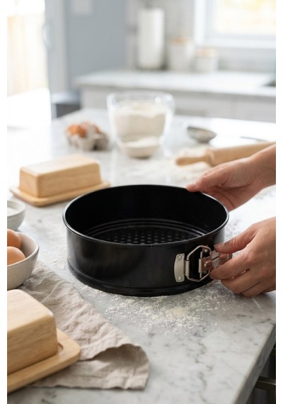 Cooker 20 Cm Kelepçeli Kek Kalıbı Ckr3562 Siyah
