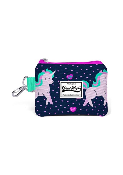 Coral High Kids Lacivert Unicorn Desenli Bozuk Para Çantası 21720