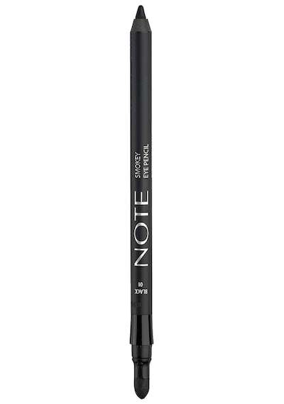 Note Cosmetique Smokey Eye Pencil Waterproof Aplikatörlü Suya Dayanıklı Göz Kalemi - 01 Black - Siyah