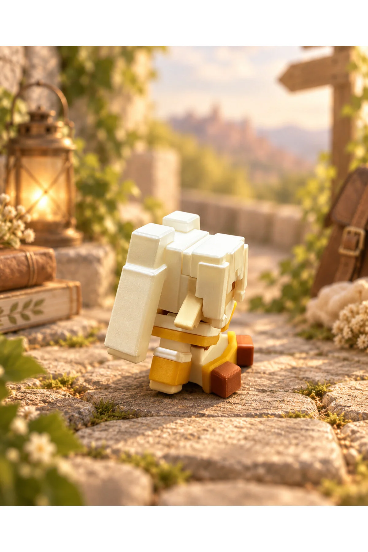 Frieren Beyond Journey S End Frieren Mini Anime Figür Pixel Art 3d Baskı Masaüstü Dekoratif Süs