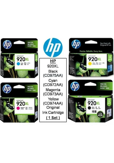 Hp 920Xl Kartuş  Paket 6000 6500 7000 7500A