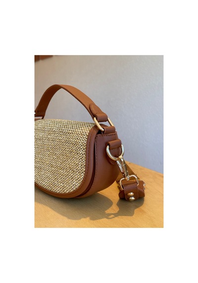 Nura Collection Taba Kadın Yarım Ay Modeli El Ve Omuz Çantası Taba - 924164356 Taba