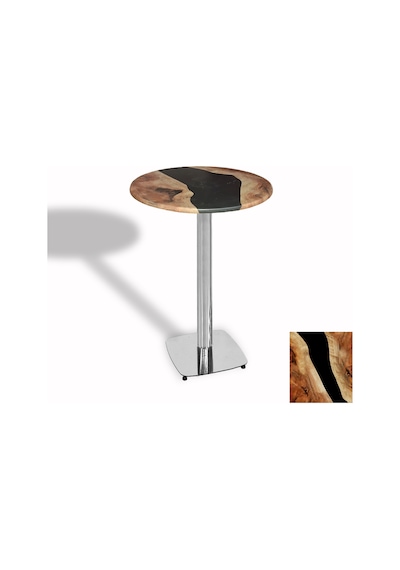 Bistro Masa Tokyo Kromnikel - Werzalit, Wermodin Ve Allzalit Tabla 70 Cm Çap - Epoxy Çok Renkli Bistro Masa Tokyo Kromnikel - Werzalit, Wermodin Ve Allzalit Tabla 70 Cm Çap - Epoxy Çok Renkli