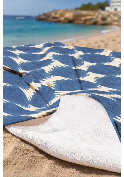 Geometrik Modern Lacivert Bej Plaj Havlusu - Minimalist Akdeniz Stil Hızlı Kuruyan Mikrofiber Havlu Yumuşak Kumul Geometrik Modern Lacivert Bej Plaj Havlusu - Minimalist Akdeniz Stil Hızlı Kuruyan Mikrofiber Havlu Yumuşak Kumul