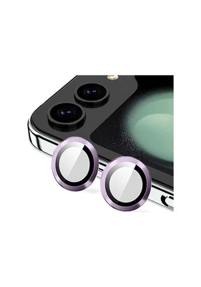 Galaxy Z Flip 5 Valdez Metal Kamera Lens - Derin Mor Diğer