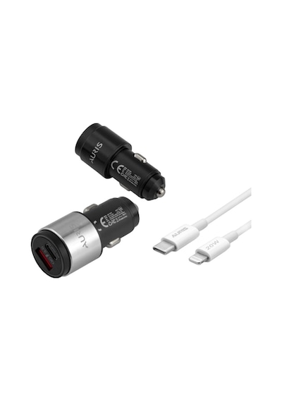 Auris 45w Pd İphone Kablolu Usb C Araç Çakmaklık Oto Şarj Cihazı