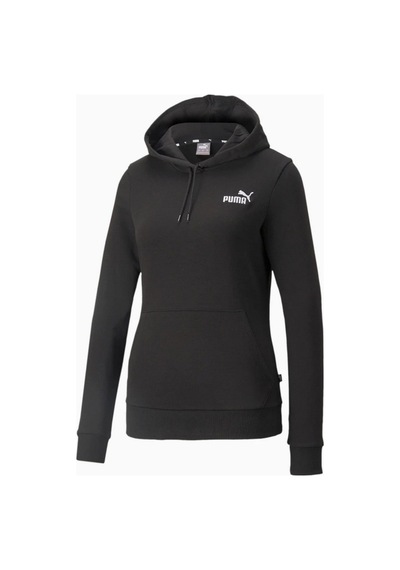 Puma Ess+ Embroidery - Kadın Siyah Kapüşonlu Spor Sweatshirt Siyah