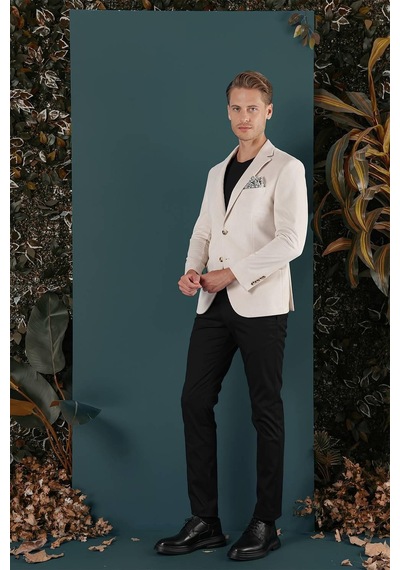 Efor C 651 Ceket Slim Fit Taş Casual Taş