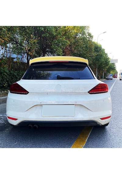 Vw Scirocco Spoiler Piano Black, Makyajlı Kasa, 2015 2017 Plastik