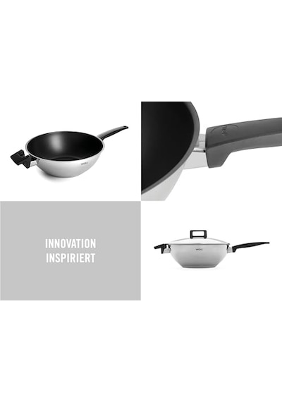 1030nc Concept Wok Karıştırma Tavası, Endüktif, Ø 30 Cm, 10 Cm Yüksekliğinde, Tüm Ocak Türleri İçin Uygundur, Diğer