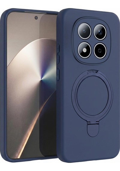 Microsonic Xiaomi Redmi Note 15 Pro 5g Kılıf Aura Stant Magsafe Lacivert -