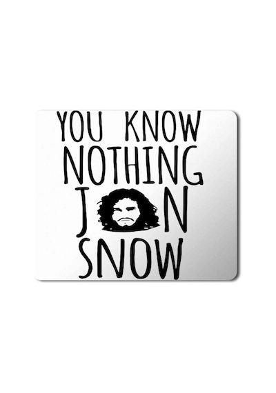 Game Of Thrones You Know Nothing Baskılı Mousepad Mouse Pad