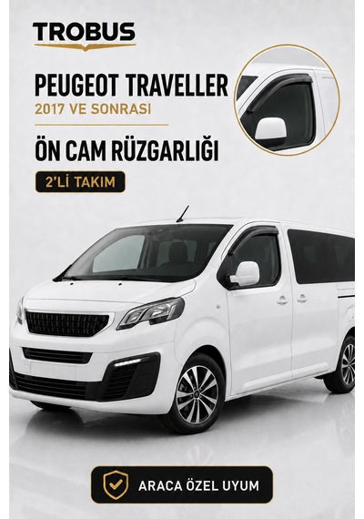 Peugeot Expert Traveller 8+1 Minibüs 2017 Ve Sonrası Ön Cam Rüzgarlığı 2'li Takım