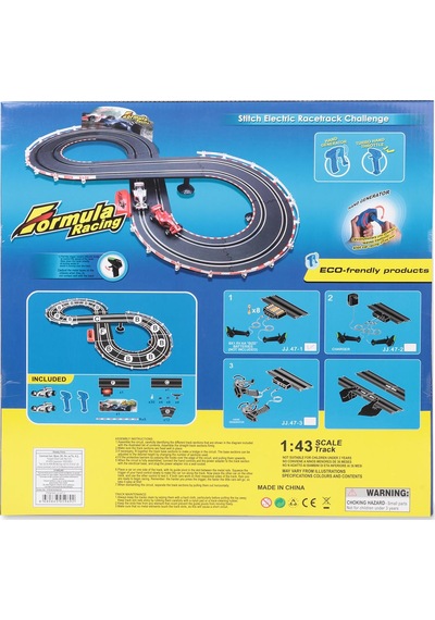 Sunman Oyuncak Yarış Set 1/43 Formula Racing Müzikli 285 CM. - Standart