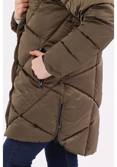 Benitto Kids Kız Çocuk Mont 51273-haki Haki