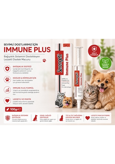 Kedi Köpek Immune Plus Bağışıklık Destek Macunu 100 Gr
