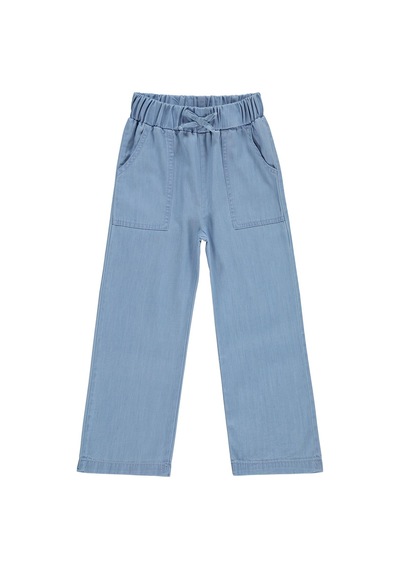 Civil Girls Bol Paça 6-9 Yaş Pantolon Kot - Mavi